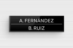 Placas de Metacrilato para Buzón - Plexiglás - undefined - noir-blanc - glue - es-placa-plexi-portero-002-3-1747901012093