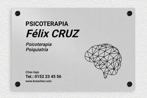 Placas Profesionales de Aluminio - Aluminio - undefined - anodise - screws-caps - es-placa-praxis-aluminio-003-3-1747881650782