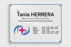 Placas Profesionales con Logo - Aluminio - undefined - brosse - screws-spacer - es-placa-praxis-aluminio-007-3-1747900614907
