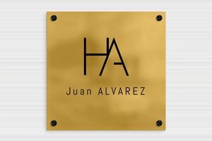 Placas Profesionales - Latón - undefined - brut - screws-caps - es-placa-praxis-laton-007-3-1747900784551