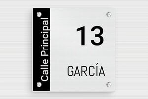Placas con Nombre de Casa - Aluminio - undefined - brosse - screws - es-placa-puerta-aluminio-012-3-1747901021036