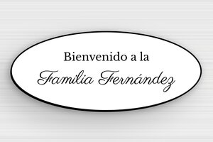 Placas de PVC para Puerta  - PVC grabado - undefined - blanc-noir - glue - es-placa-puerta-casa-002-3