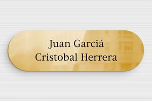 Placas de Latón para Puerta  - Latón impreso - undefined - poli-noir - glue - es-placa-puerta-casa-003-3