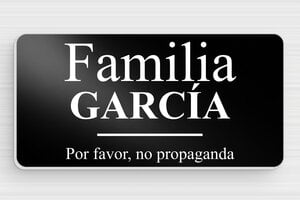 Placas Grabadas Personalizadas - Aluminio - undefined - noir-blanc - glue - es-placa-puerta-casa-aluminio-007-3-1747900201715