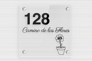 Placas de Metacrilato para Puerta  - Plexiglás transparente - undefined - transparent - screws - es-placa-puerta-casa-plexi-001-3-1747898506936