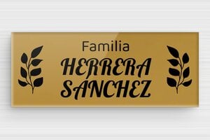 Placas de Metacrilato para Buzón - Plexiglás - undefined - or-fonce-noir - glue - es-placa-puerta-casa-plexi-005-3-1747900289968