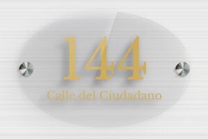 Placas de Metacrilato Transparente para Puerta  - Plexiglás transparente - undefined - transparent - screws-spacer - es-placa-puerta-casa-plexi-trans-002-3-1747898763479