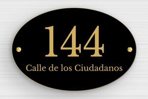 Placas de PVC para Puerta  - PVC - undefined - noir-or - screws - es-placa-puerta-casa-pvc-003-4-1747898661740