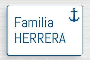 Placas con Nombre de Casa - PVC - undefined - blanc-bleu - glue - es-placa-puerta-casa-pvc-011-3-1747901029698