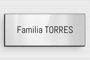 Placas con Nombre de Casa - PVC - undefined - gris-brillant-noir - glue - es-placa-puerta-casa-pvc-015-3-1747901049910