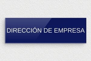 Placas para Puerta de Oficina - Placa para la puerta del despacho del director - undefined - bleu-blanc - glue - es-placa-puerta-empresa-009-1-1747819585366