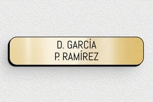 Placas de PVC para Puerta  - PVC - undefined - or-brillant-noir - none - es-placa-pvc-001-15-1747899660745