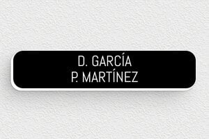 Placas de Timbre de PVC - PVC - undefined - noir-blanc - none - es-placa-pvc-001-9-1747899642467