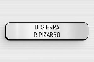 Placas de Timbre de PVC - PVC - undefined - gris-brillant-noir - glue - es-placa-pvc-timbre-001-12-1747899650780