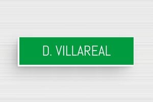 Placas de Timbre de PVC - PVC - undefined - vert-blanc - glue - es-placa-pvc-timbre-001-32-1747899715888