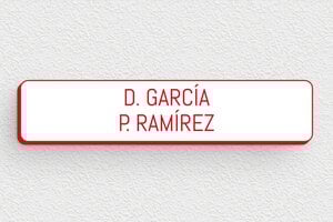 Placas de Timbre de PVC - PVC - undefined - blanc-rouge - none - es-placa-pvc-timbre-001-36-1747899728482