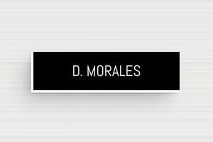 Placas de Timbre de PVC - PVC - undefined - noir-blanc - glue - es-placa-pvc-timbre-001-7-1747899636927