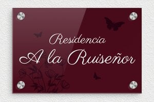 Placas de Números Modernos - Plexiglás - undefined - custom - screws-caps - es-placa-residencial-023-1-1747821774091