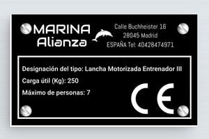 Marcadores de Cables Industriales - PVC - undefined - noir-blanc - screws - es-placa-tipo-barco-002-3-1747819318487
