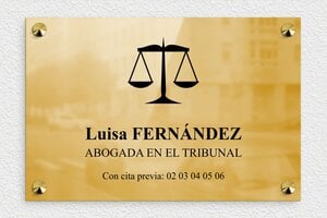 Placas para Despachos de Abogados - Latón - undefined - poli - screws-caps - es-ppro-abogado-001-1-1748857604267