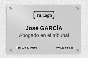 Placas para Despachos de Abogados - Aluminio - undefined - anodise - screws-caps - es-ppro-abogado-005-0-1748857555219