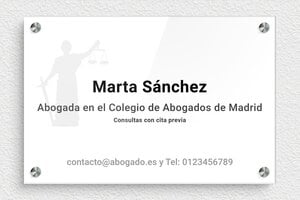 Placas para Despachos de Abogados - Plexiglás - undefined - custom - screws-spacer - es-ppro-abogado-005-4-1748857611780