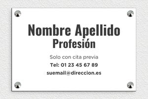 Placas para Despachos de Abogados - PVC - undefined - custom - screws-caps - es-ppro-abogado-006-4-1748857623017