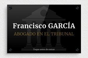 Placas para Despachos de Abogados - Plexiglás - undefined - custom - screws-spacer - es-ppro-abogado-007-4-1748857617109