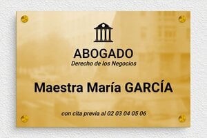 Placas para Despachos de Abogados - Latón - undefined - poli - screws-spacer - es-ppro-abogado-laton-5-1748857503993