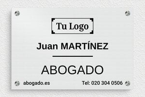 Placas para Despachos de Abogados - Aluminio - undefined - brosse - screws-spacer - es-ppro-alu-002-5-1748857664464