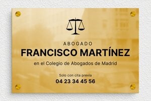 Placas para Despachos de Abogados - Latón - undefined - poli - screws-spacer - es-ppro-luxe-003-1-1748857526438