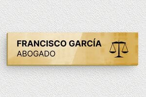 Placas para Despachos de Abogados - Latón - undefined - poli - glue - es-ppro-luxe-005-1-1748857680113
