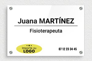 Placas para Fisioterapeutas - Plexiglás impreso - undefined - custom - screws-spacer - es-ppro-masajistakine-005-1-1748858043216