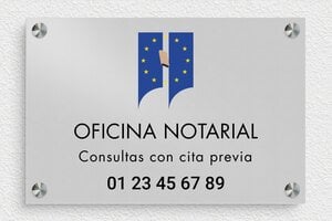 Placas para Notarios - Aluminio - undefined - anodise - screws-spacer - es-ppro-notario-001-5-1748857717572