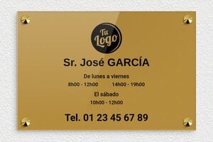 Placas para Notarios - Plexiglás - undefined - or-fonce-noir - screws-caps - es-ppro-notario-002-0-1748857798346