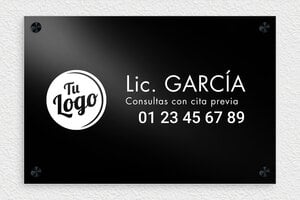 Placas para Notarios - Aluminio - undefined - noir - screws-caps - es-ppro-notario-008-1-1748857759410