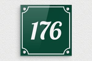 Placas con Dirección para Casa - Plexiglás - undefined - vert-blanc - screws - es-ppro-numero-002-0-1747821738404