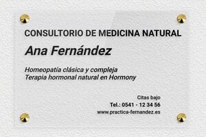 Placas para Naturópatas - Plexiglás transparente - undefined - transparent - screws-caps - es-practica-natural-006-1-1747820906314