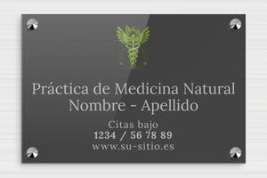Placas para Naturópatas - Plexiglás - undefined - custom - screws-caps - es-practica-natural-007-4-1747820925911