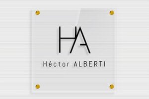 Placas de Metacrilato Transparente - Plexiglás transparente - undefined - transparent - screws-spacer - es-praxis-schild-plexi-trans-013-3-1747900925491