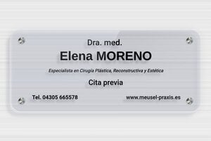 Placas de Metacrilato - Plexiglás transparente Azul - undefined - bleu - screws-spacer - es-praxis-senal-plexi-trans-001-5-1747889000751