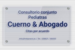 Placas de Metacrilato Transparente - Plexiglás transparente Azul - undefined - bleu - screws-spacer - es-praxis-senal-plexi-trans-004-2-1747889123832