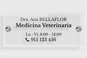 Placas Profesionales - Plexiglás transparente - undefined - transparent - screws-spacer - es-praxis-senal-plexi-trans-011-3-1747900918403