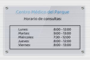 Placas de Metacrilato Transparente - Plexiglás transparente Azul - undefined - bleu - screws-spacer - es-praxis-senal-plexi-trans-014-3-1747900938347