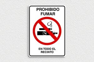 Señales de Prohibición - Cartel 'Prohibido fumar en el edificio' - undefined - custom - glue - es-prohibicion-fumar-vape-004-3-1747820299842