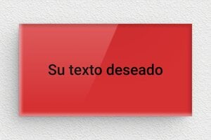 Placas Rojas - Plexiglás - undefined - custom - none - es-schild-de-color-rojo-003-3-1747889654971