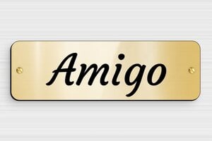 Placas para Caballos - PVC - undefined - or-brillant-noir - screws - es-sector-asociacion-caja-caballo-001-3-1747819087673