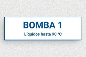 Placas de Características Industriales - PVC - undefined - blanc-bleu - glue - es-sector-industria-bomba-010-3-1747818496730