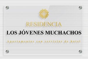 Señalética para Hotel - Plexiglás transparente - undefined - transparent - screws-spacer - es-sector-turismo-hotel-001-3-1747818063845