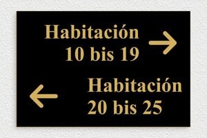 Señalética para Hotel - PVC - undefined - noir-or - glue - es-sector-turismo-hotel-habitacion-004-3-1747818245881